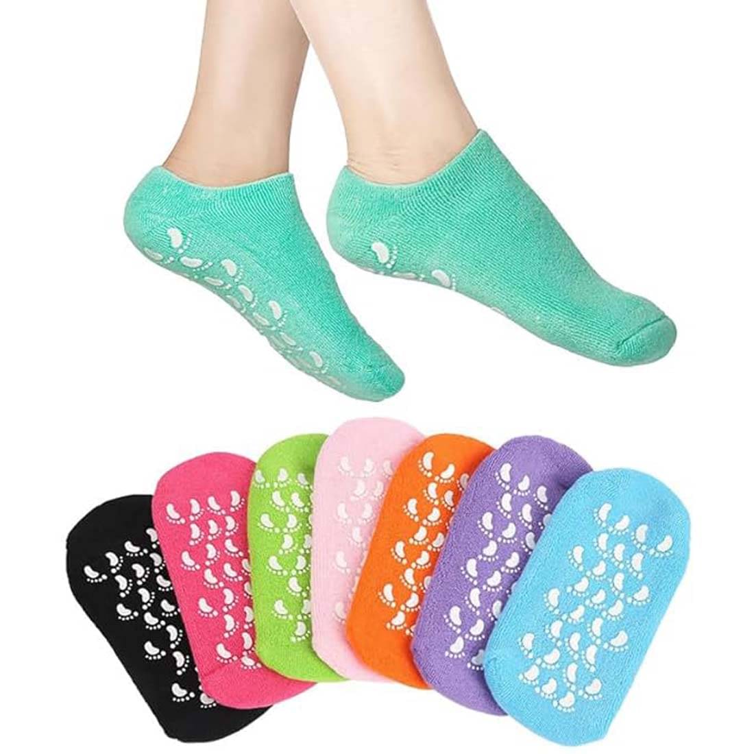     			Satva-The Brand Pack of 1 Women's Cotton Blend Ankle Length Socks ( Pink,Multicolor )