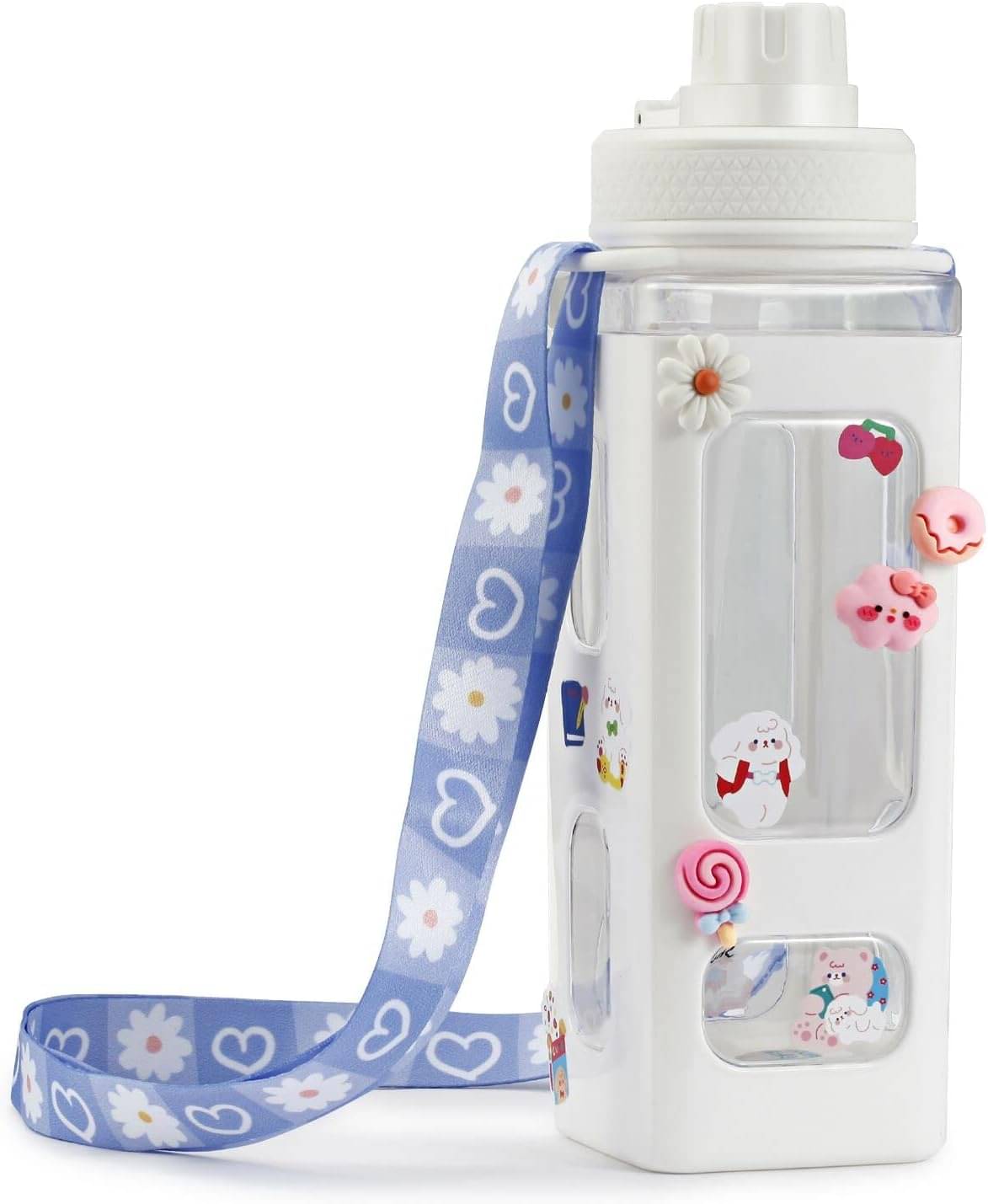 Stysol Antic Square water bottle White Plastic School Water Bottle 1000 mL ( Set of 1 ) Stysol Antic Square water bottle White Plastic School Water Bottle 1000 mL ( Set of 1 )