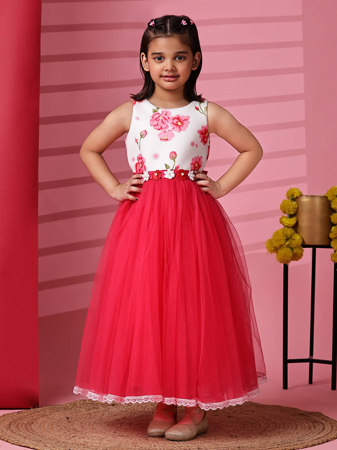 Toy Balloon Kids Net Gown For Baby Girls ( Pack of 1 , Pink ) Toy Balloon Kids Net Gown For Baby Girls ( Pack of 1 , Pink )