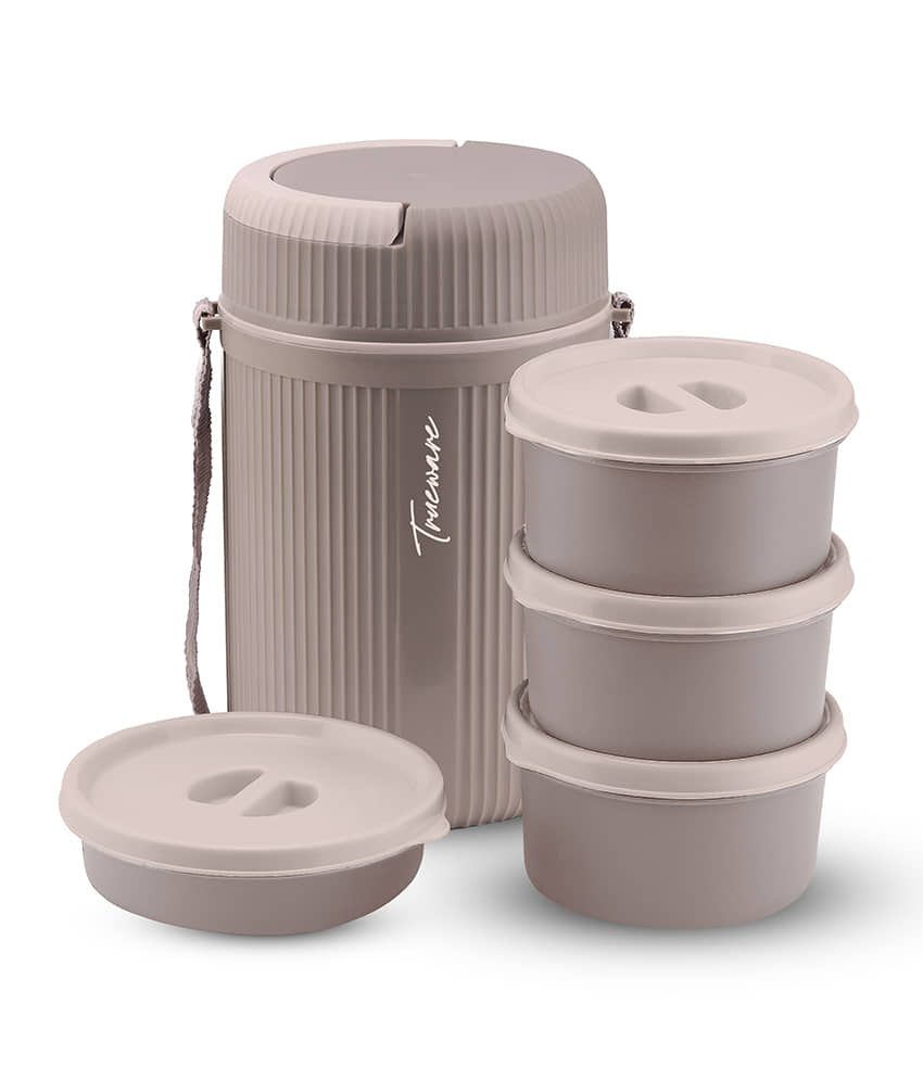 Trueware Meal 4 Plastic Insulated Lunch Box 4 - Container ( Pack of 1 )