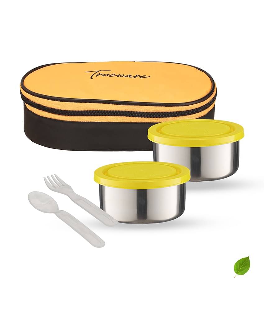 Trueware Super Pack Stainless Steel Lunch Box 2 - Container ( Pack of 1 ) Trueware Super Pack Stainless Steel Lunch Box 2 - Container ( Pack of 1 )