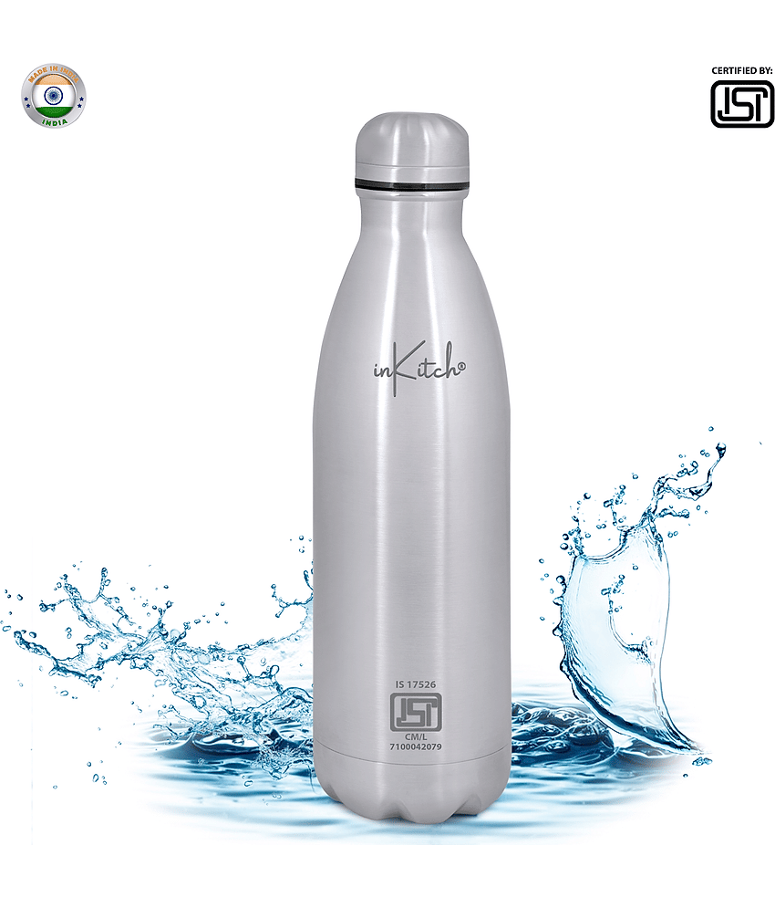 Prestige Silver Steel Flask 1000 ml