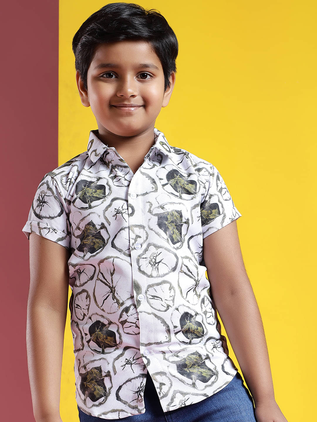 ALY JOHN Pack of 1 Baby Boys 100% Cotton Half Sleeves Shirt ( Multicolor 1 ) ALY JOHN Pack of 1 Baby Boys 100% Cotton Half Sleeves Shirt ( Multicolor 1 )