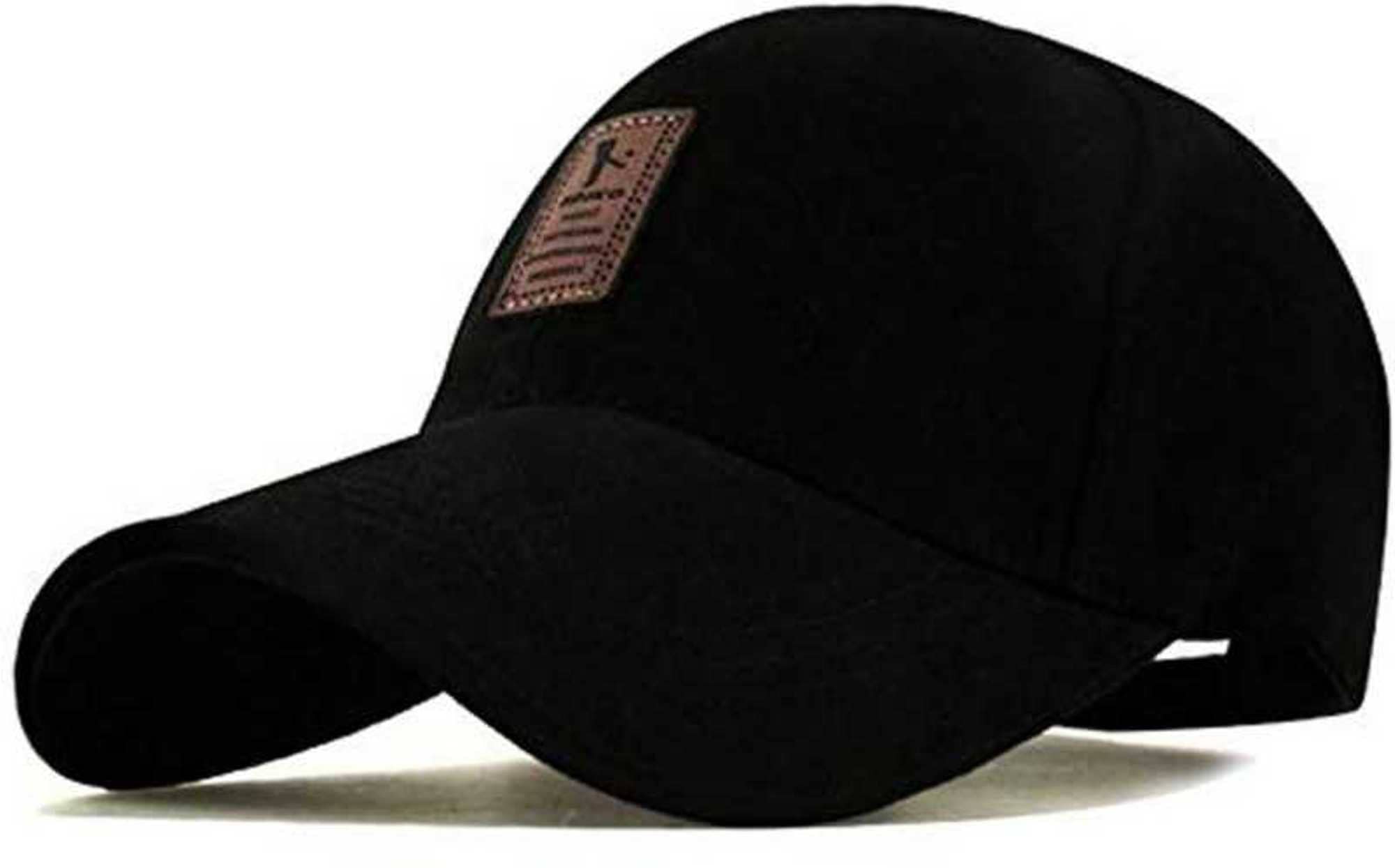Alamos Pack of 1 Cotton Blend Men's Cap ( Black )