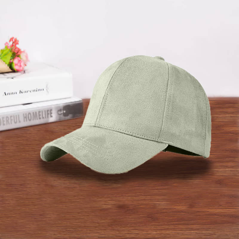 Alamos Pack of 1 Suede Men's Cap ( Grey )