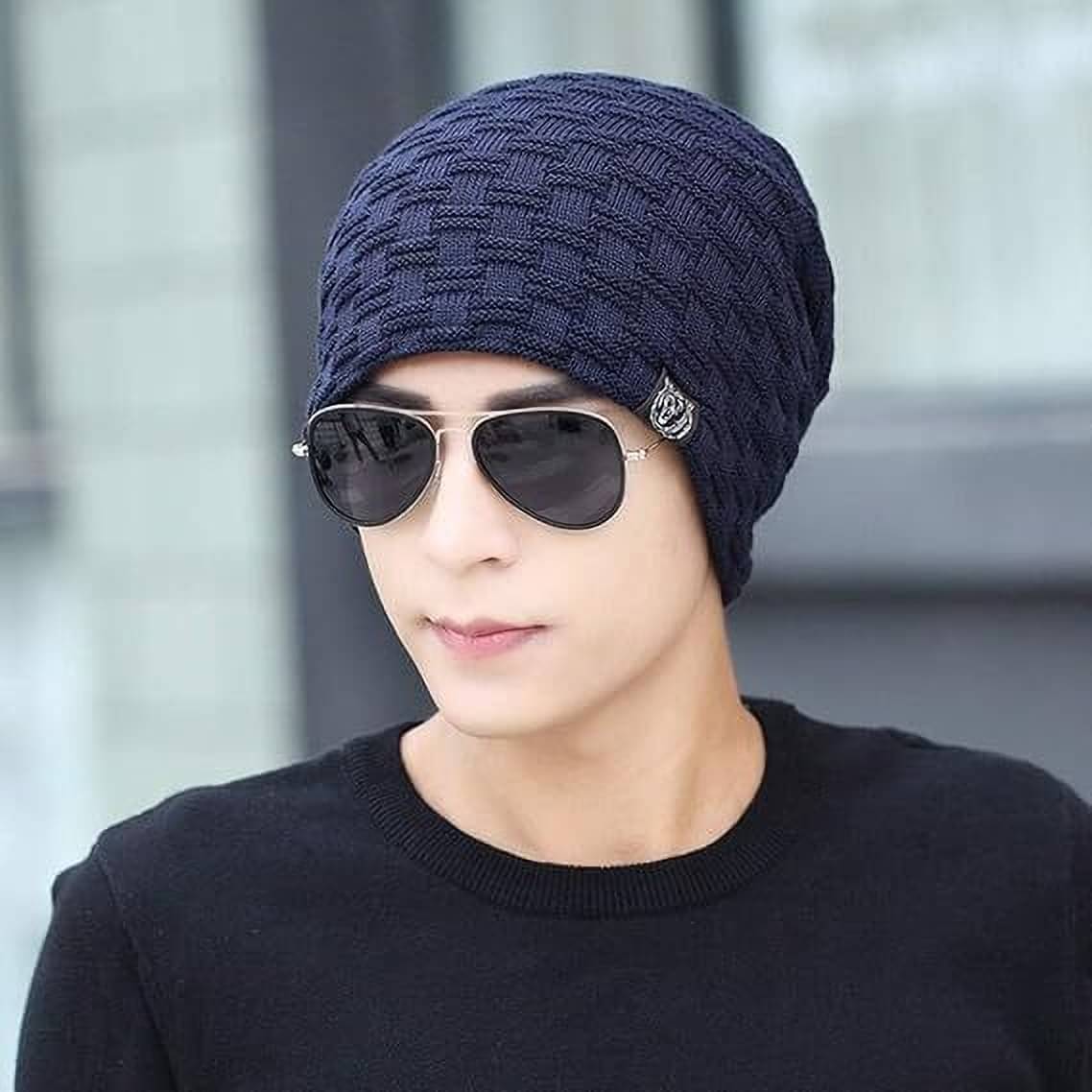     			Alamos Pack of 1 Woollen Men's Cap ( Blue )