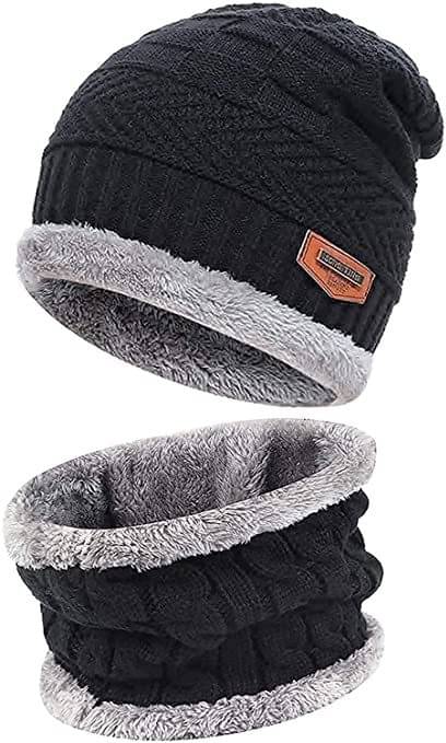     			Alamos Pack of 1 Woollen Men's Cap ( Black )