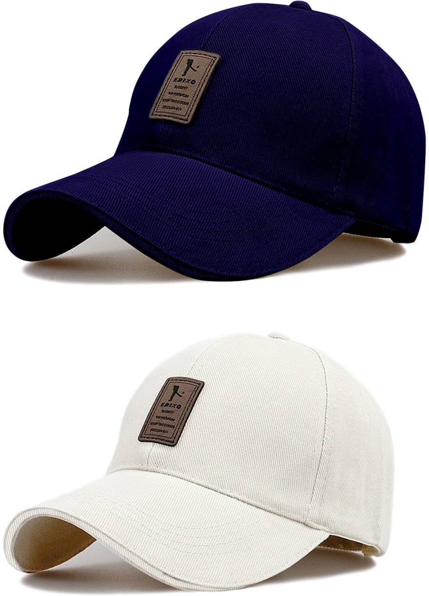 Alamos Pack of 2 Cotton Men's Cap ( Blue )