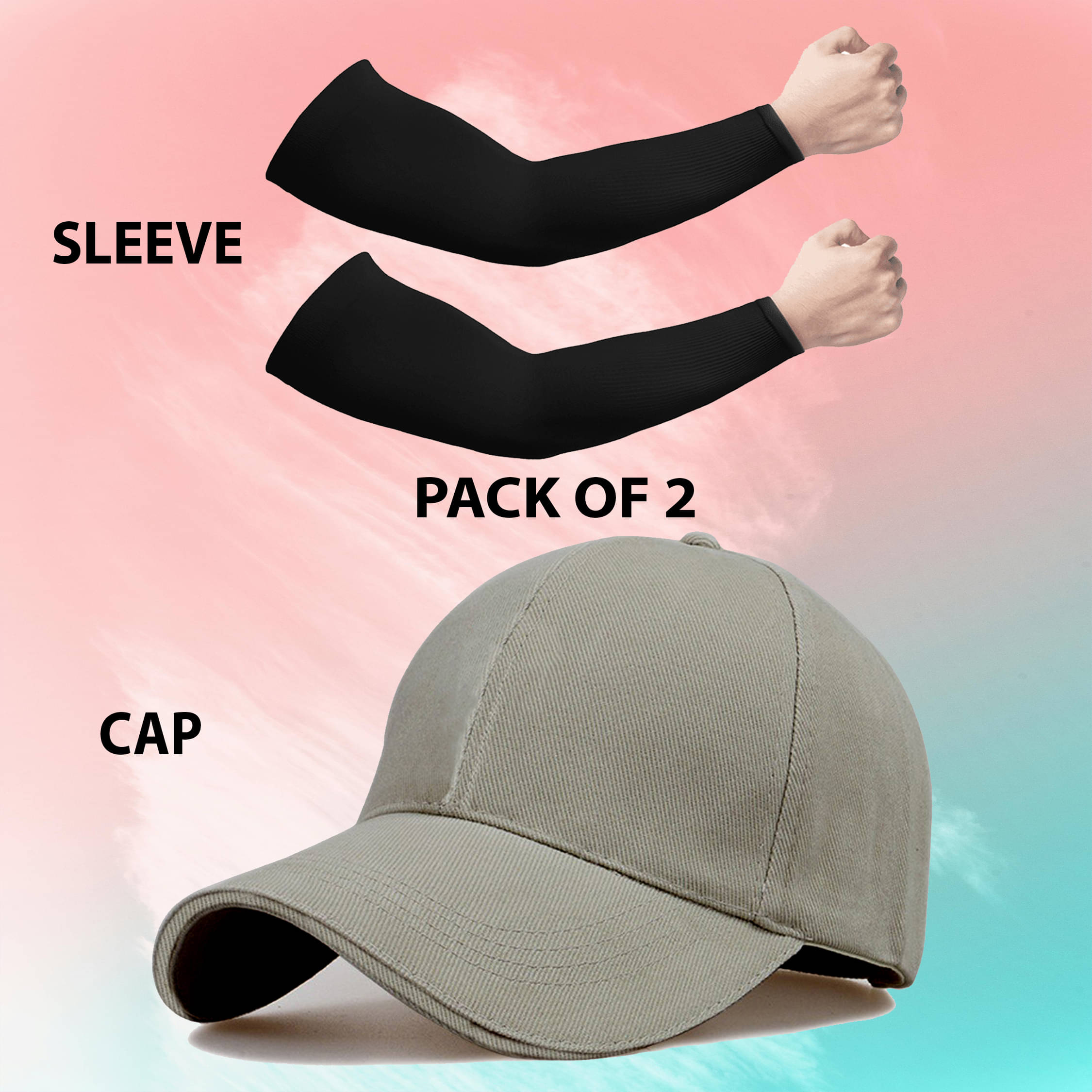     			Alamos Pack of 2 Cotton Men's Cap ( Grey )