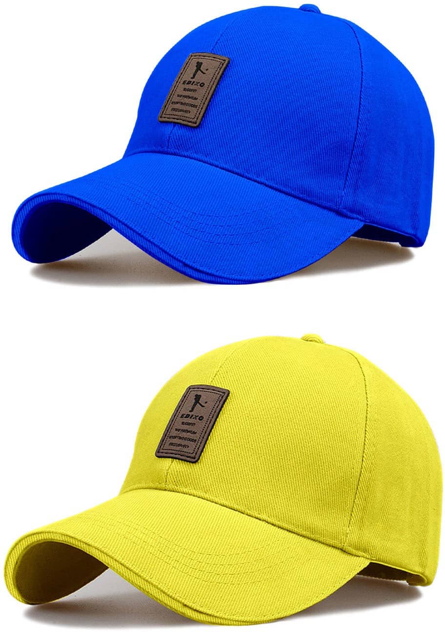 Alamos Pack of 2 Cotton Men's Cap ( Blue )