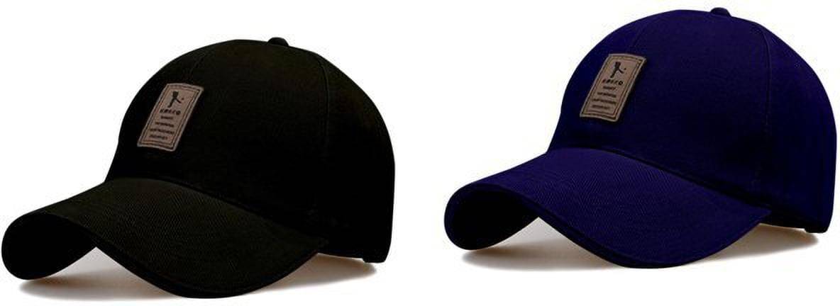Alamos Pack of 2 cotton Men's Cap ( Black ) Alamos Pack of 2 cotton Men's Cap ( Black )