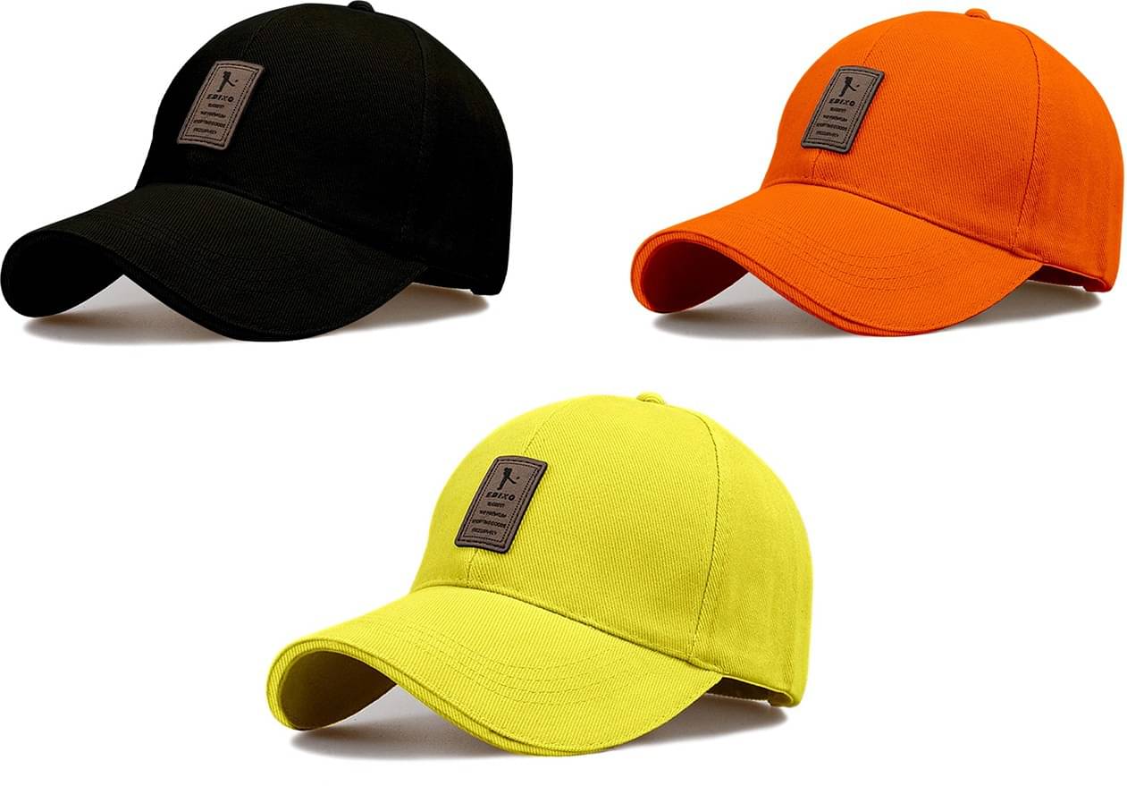     			Alamos Pack of 3 Cotton Men's Cap ( Black )