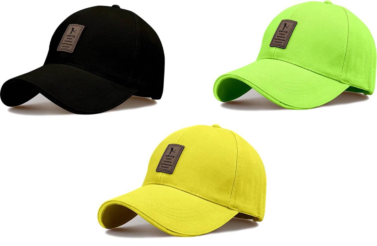     			Alamos Pack of 3 Cotton Men's Cap ( Black )