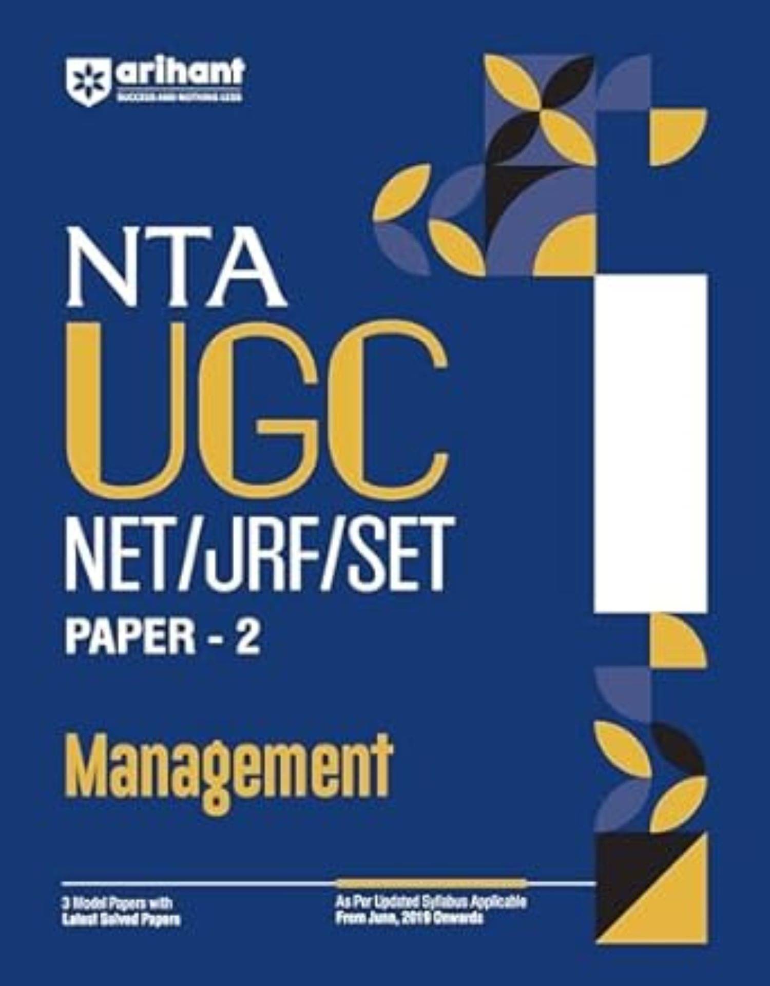     			Arihant 2025 EDITION NTA UGC NET/ JRF/ SET PAPER-2 Management | As per updated syllabus | 3 Model Papers with latest solved papers