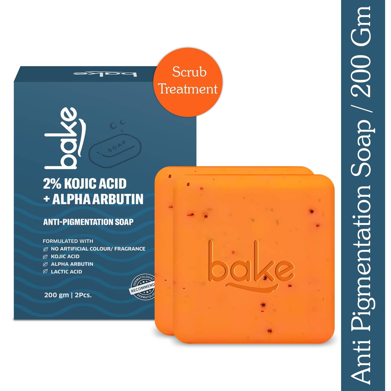     			BAKE Exfoliating Soap for All Skin Type ( Pack of 2 )