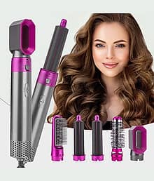 BAWALY 5 In 1 HAIR STYLER Grey Hair Straightener