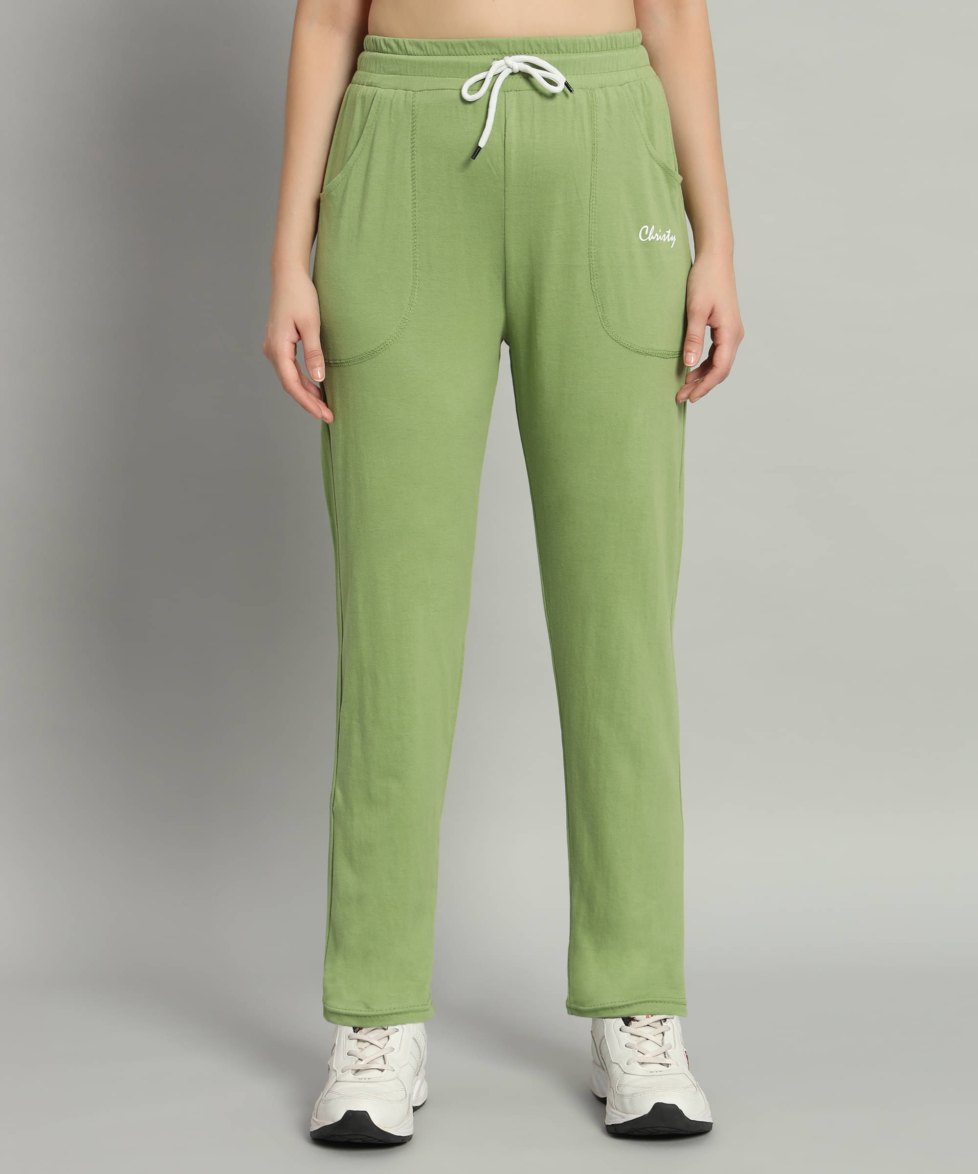     			Christy World Green Cotton Women's Running Trackpants ( Pack of 1 )