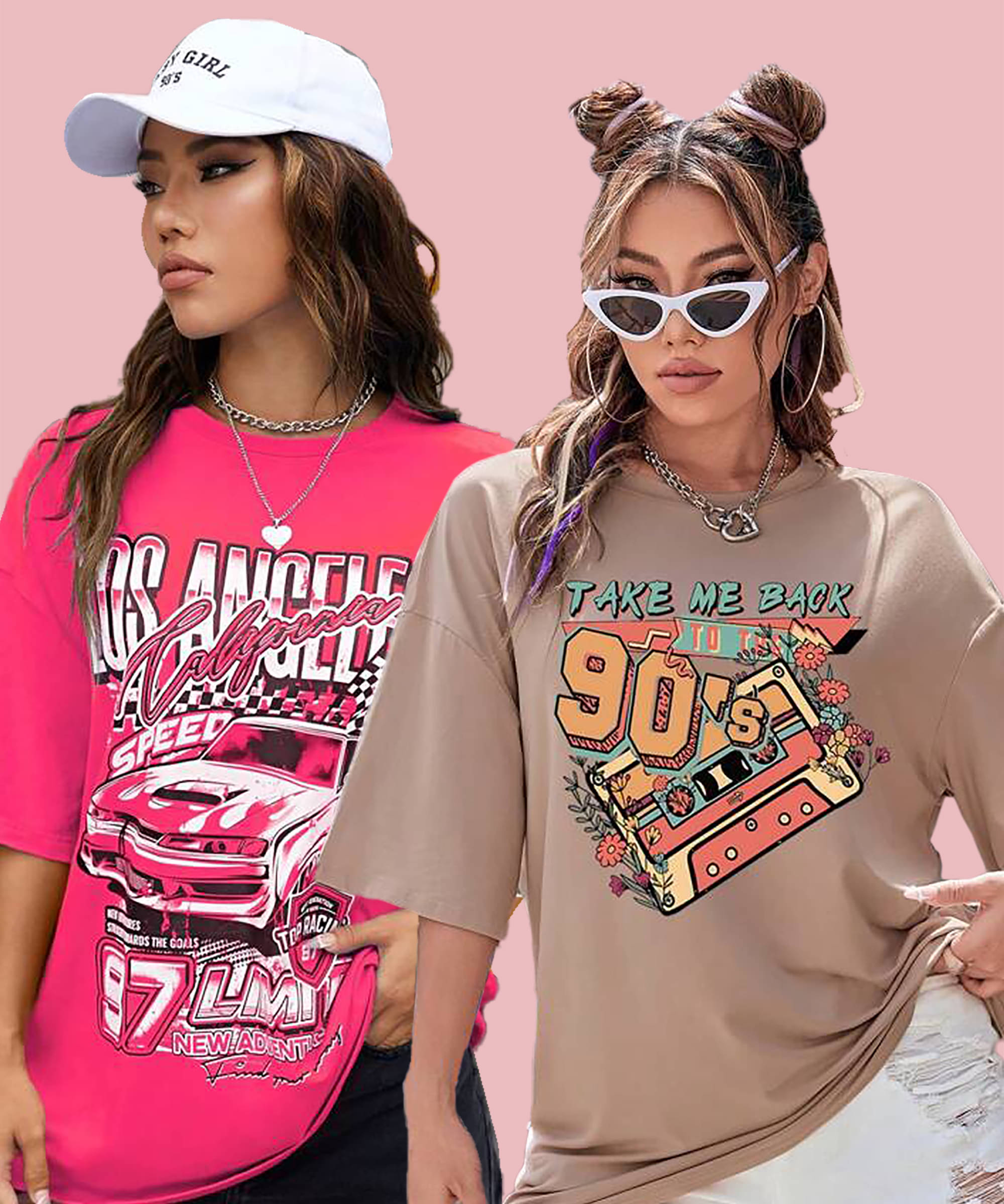 Christy World Women Cotton Printed Oversized Fit Round Neck T-Shirt ( Multicolor 12 )     			Christy World Women Cotton Printed Oversized Fit Round Neck T-Shirt ( Multicolor 12 )