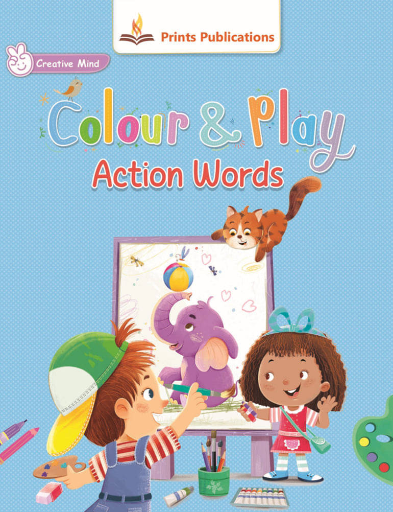 Colour and Play: Action Words     			Colour and Play: Action Words