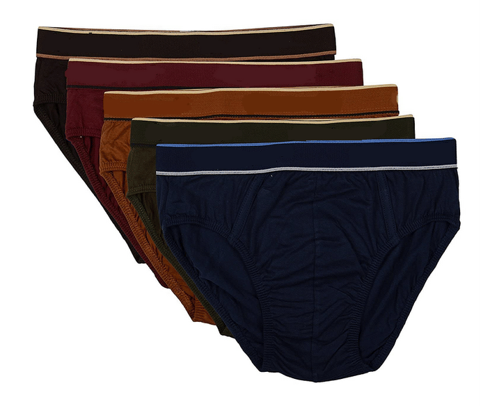     			D1 DIFFERENT ONE Pack of 5 Cotton Briefs For Men's ( Multicolor )