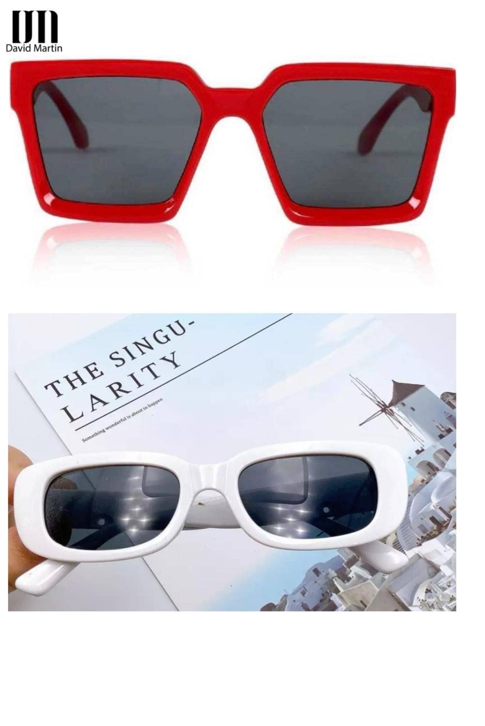 David Martin Multicolor Square Sunglasses ( Pack of 2 ) David Martin Multicolor Square Sunglasses ( Pack of 2 )