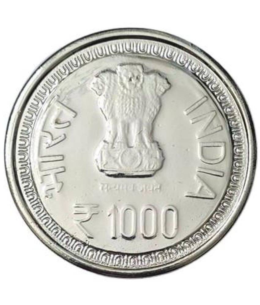     			Extremely Rare 1000 Rupee Newly Launched RAM MANDIR AYODHYA UNC Silver Plated Coin