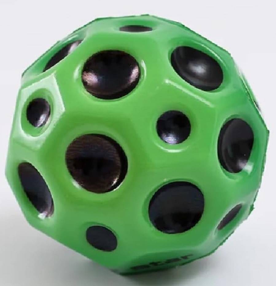     			FEDIFU  Moon Ball Pack of 1 – High Bounce Rubber Ball for Outdoor Fun, 7 cm Diameter, Durable Multicolor Design for Kids & Adults, Perfect for Baseball, Catch, and Recreation