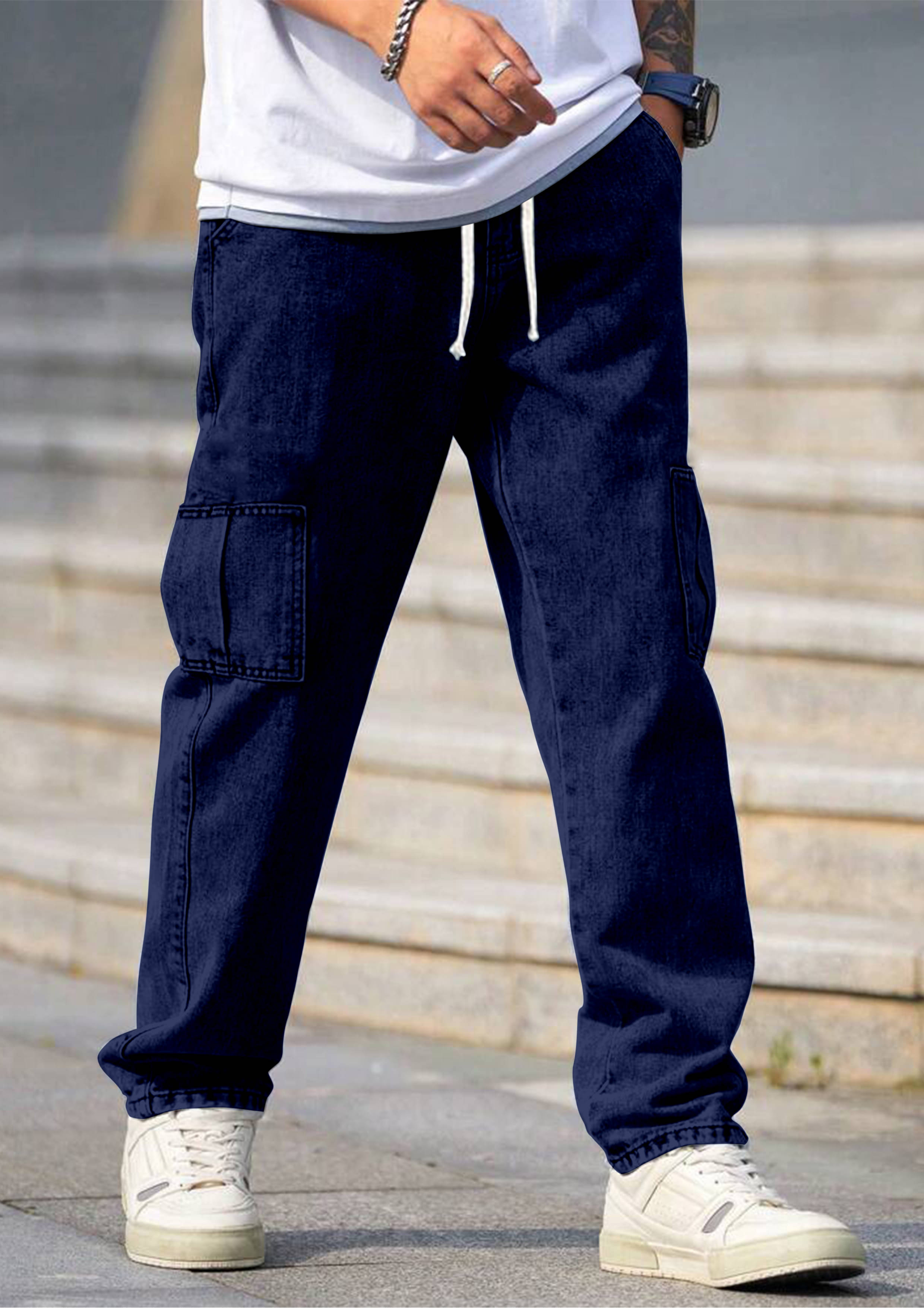     			FTX Basic Men's Jeans - Navy Blue ( Pack of 1 )