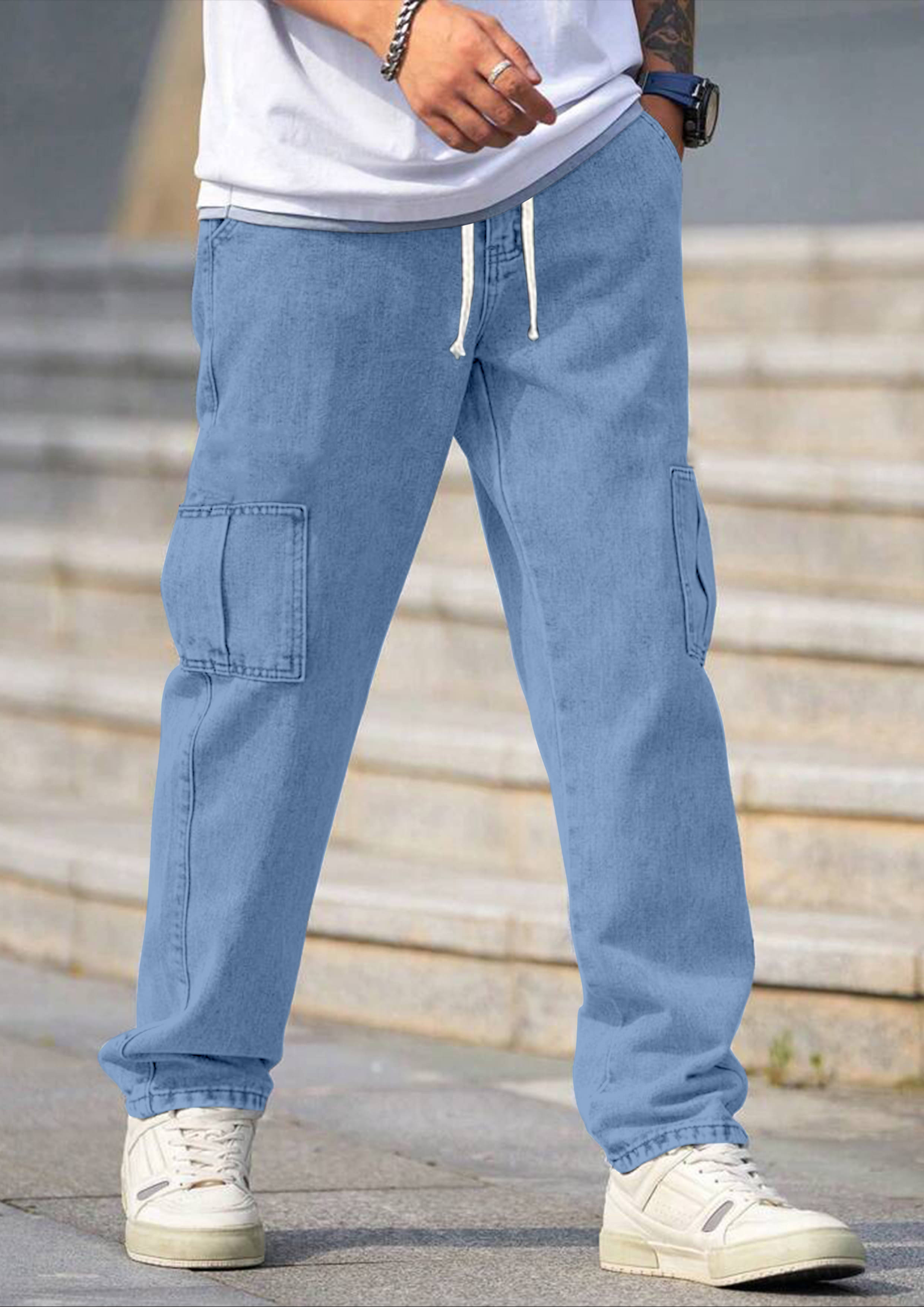 FTX Basic Men's Jeans - Light Blue ( Pack of 1 ) FTX Basic Men's Jeans - Light Blue ( Pack of 1 )