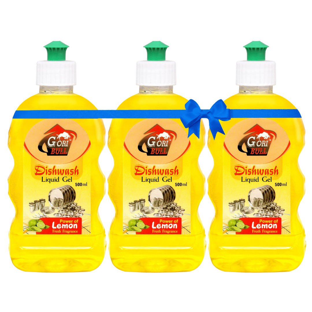     			GORIBULL GORIBULL Dishwash Liquid LEMON 1500 mL Pack of 3