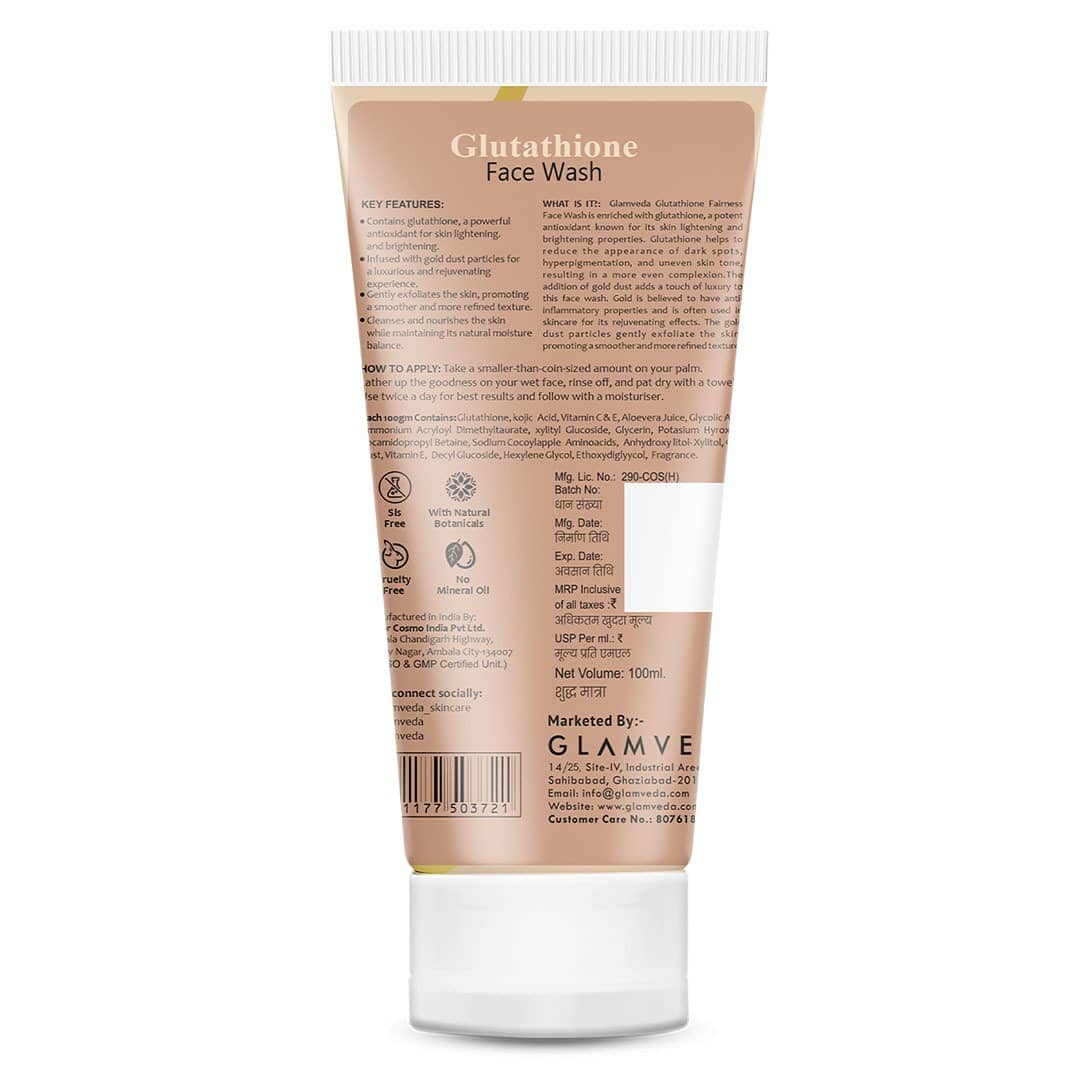 glutathione cream for kids Glutathione Face Wash (100 ml) main image 0