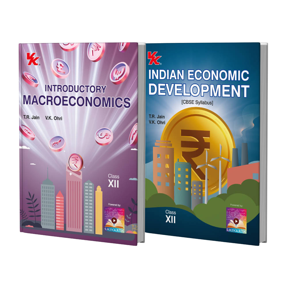     			Introductory Macroeconomics and Indian Economic Development Class 12 (Set of 2) | CBSE (NCERT Solved) | Examination 2025-26 | By TR Jain & VK Ohri