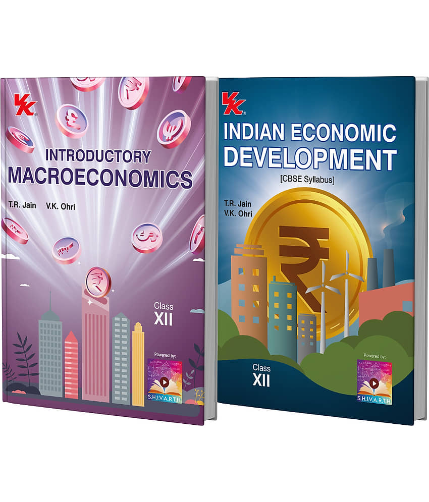Introductory Macroeconomics and Indian Economic Development Class 12 (Set of 2) | CBSE (NCERT Solved) | Examination 2025-26 | By TR Jain & VK Ohri