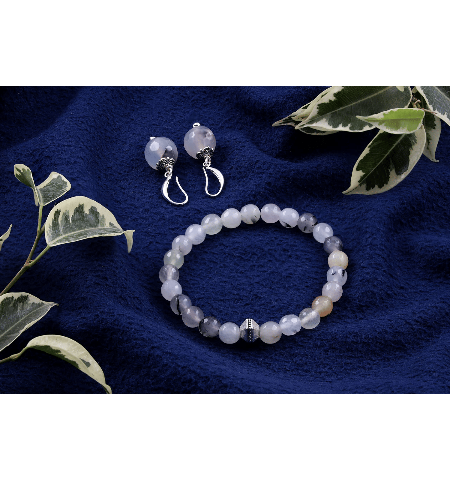 JFL - Jewellery For Less Light Grey Charm Bracelet ( Pack of 2 ) JFL - Jewellery For Less Light Grey Charm Bracelet ( Pack of 2 )