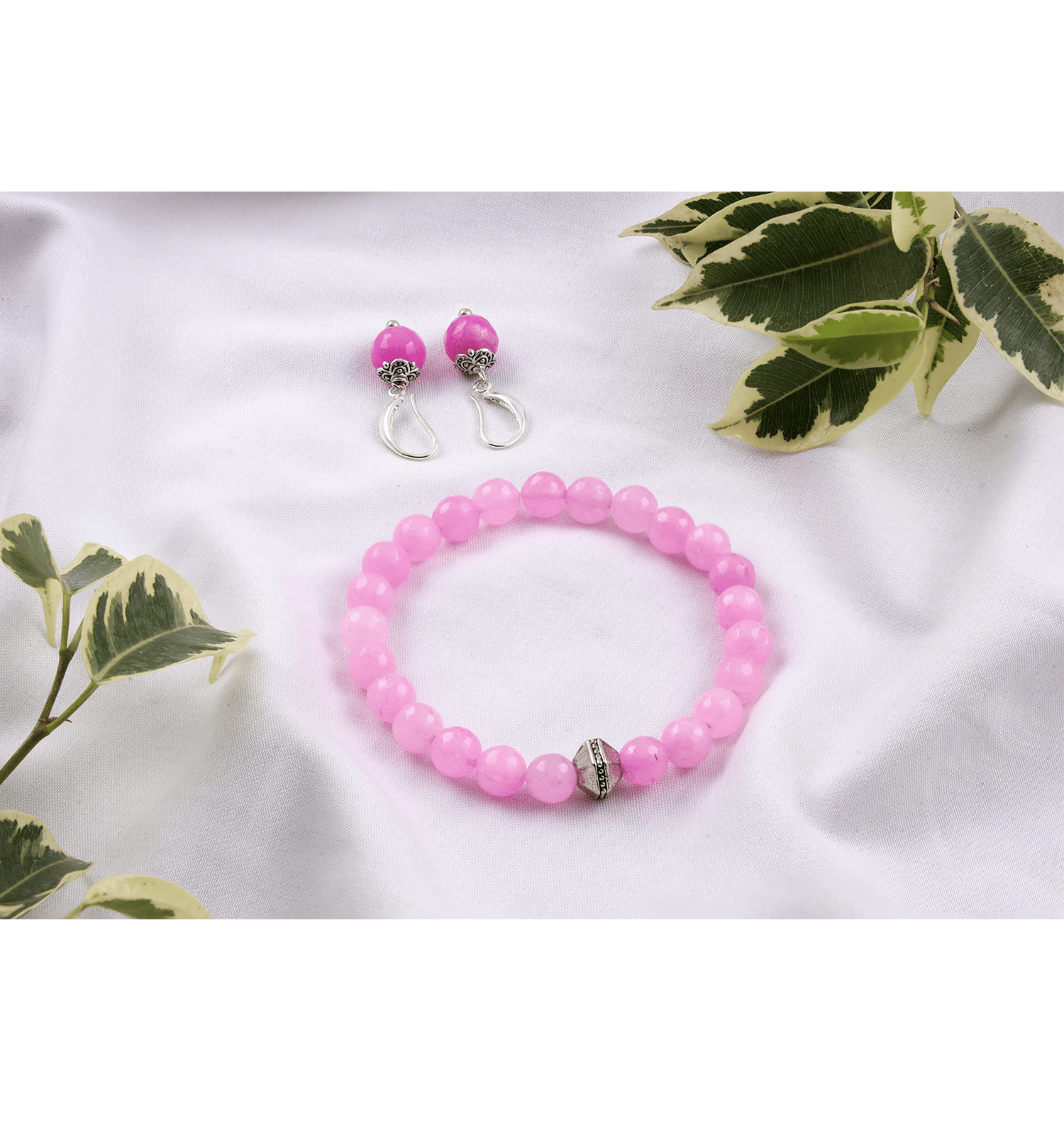 JFL - Jewellery For Less Pink Charm Bracelet ( Pack of 2 ) JFL - Jewellery For Less Pink Charm Bracelet ( Pack of 2 )