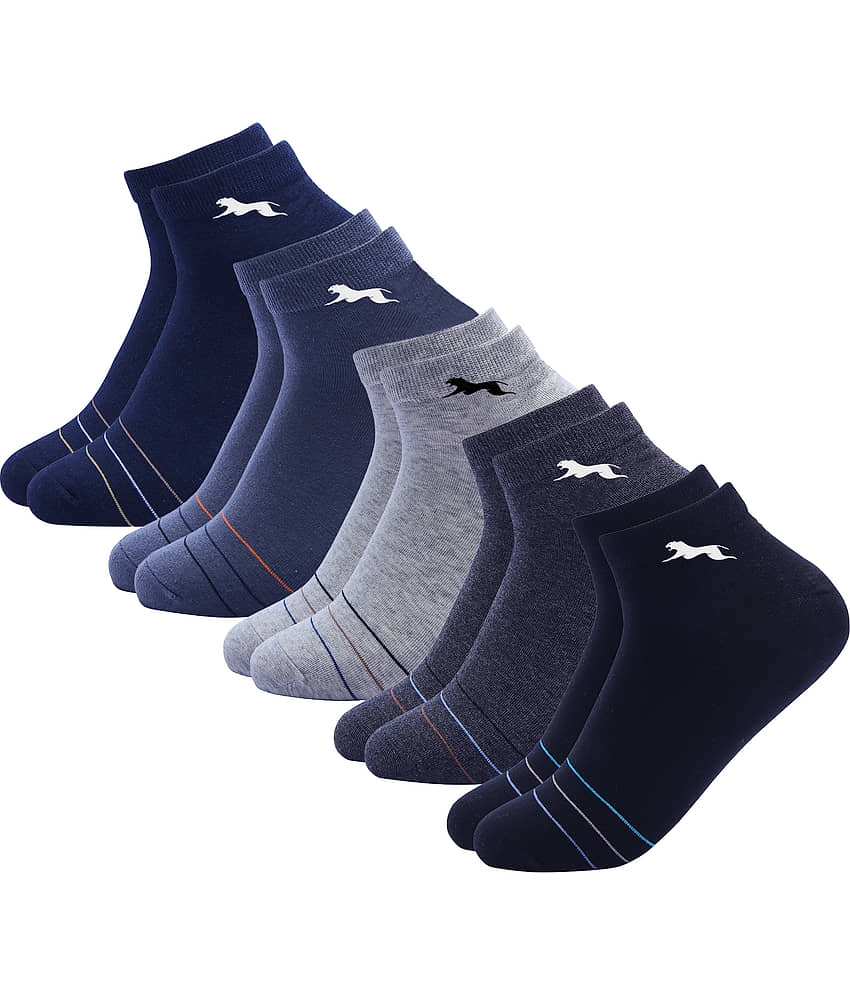 PLIMA Pack of 5 Men's Cotton Ankle Length Socks ( Multicolor ) - Socks | Buy online on ZillyBuy