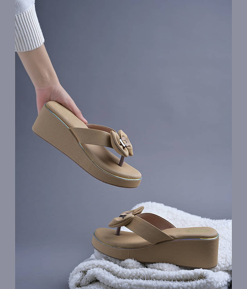 Shoetopia Beige Women's Slip On Heels - Heels | Buy online on ZillyBuy
