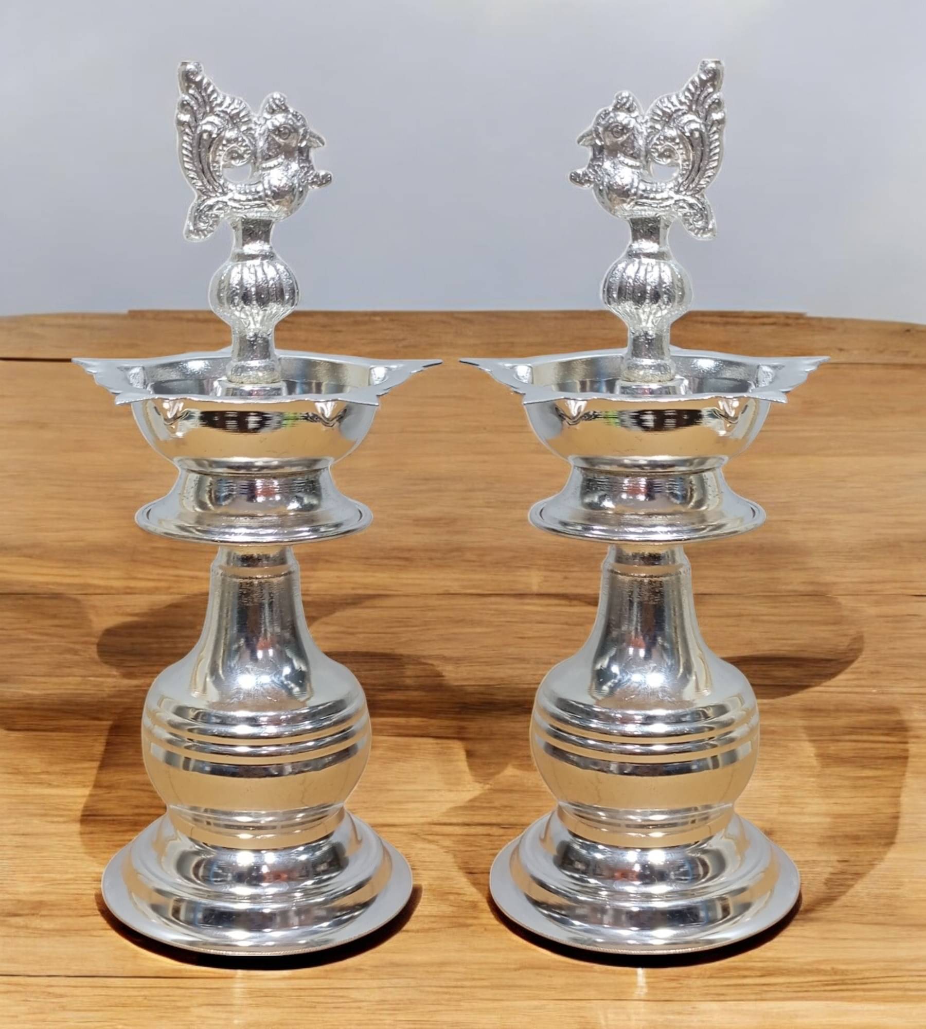 Sigaram Brass Table Diya - Pack of 2 Sigaram Brass Table Diya - Pack of 2
