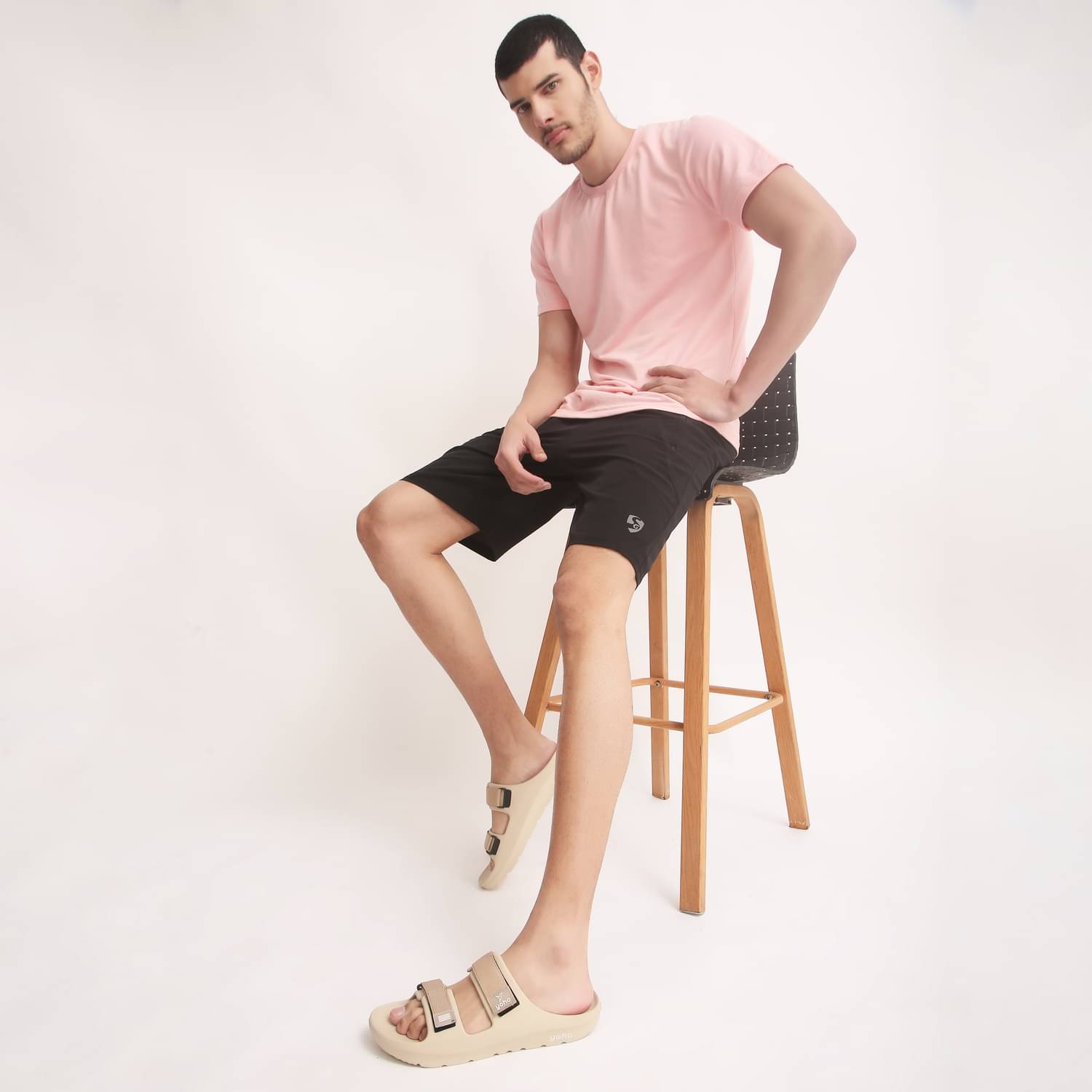     			Yoho Beige Men's Slide Flip Flop