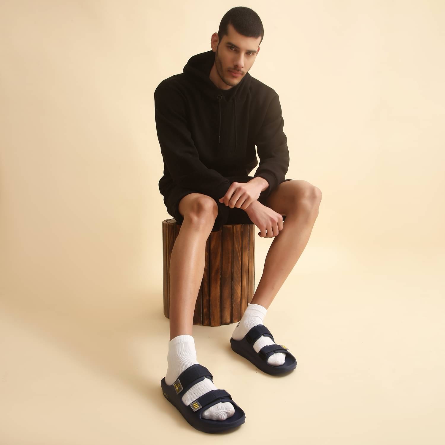     			Yoho Blue Men's Slide Flip Flop