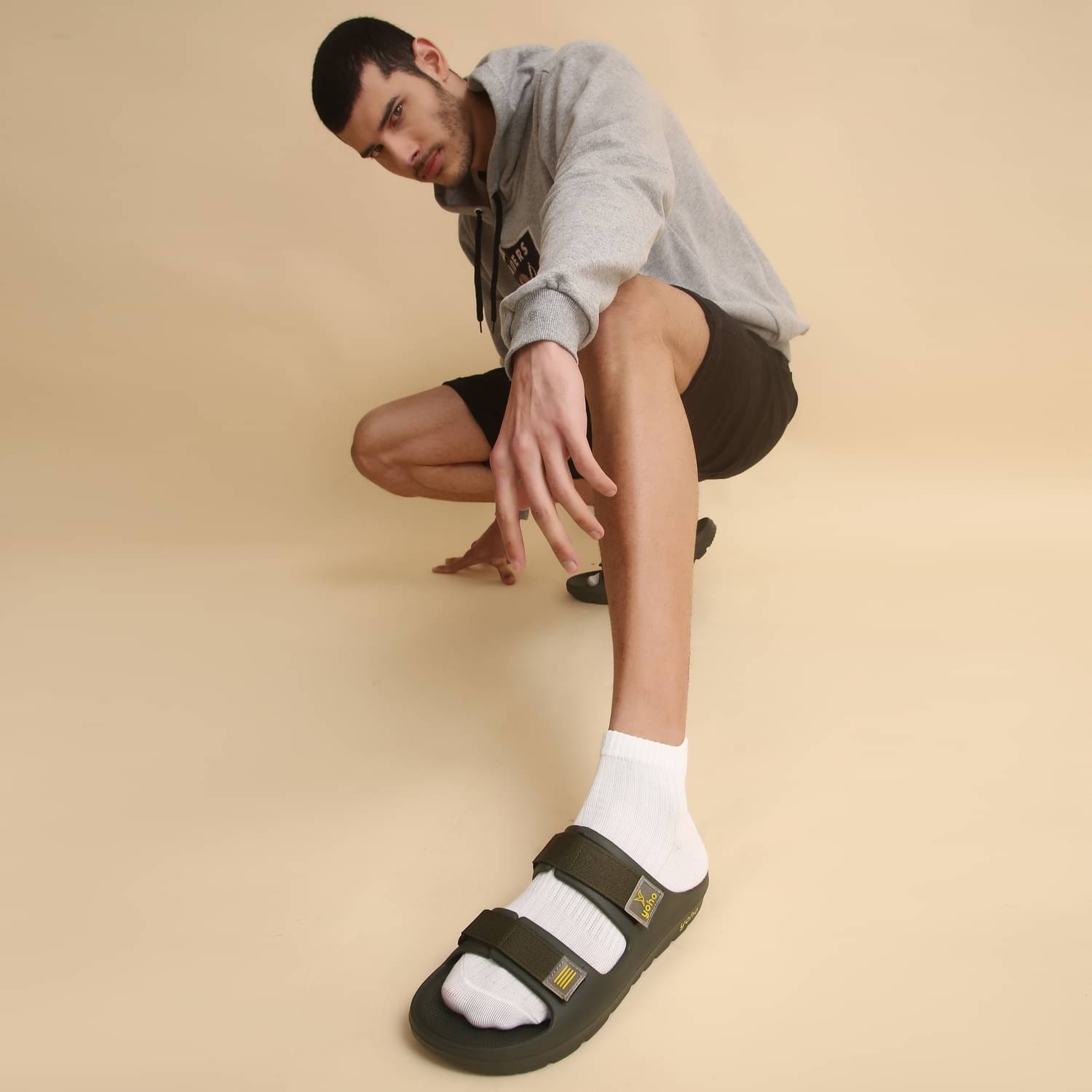     			Yoho Green Men's Slide Flip Flop