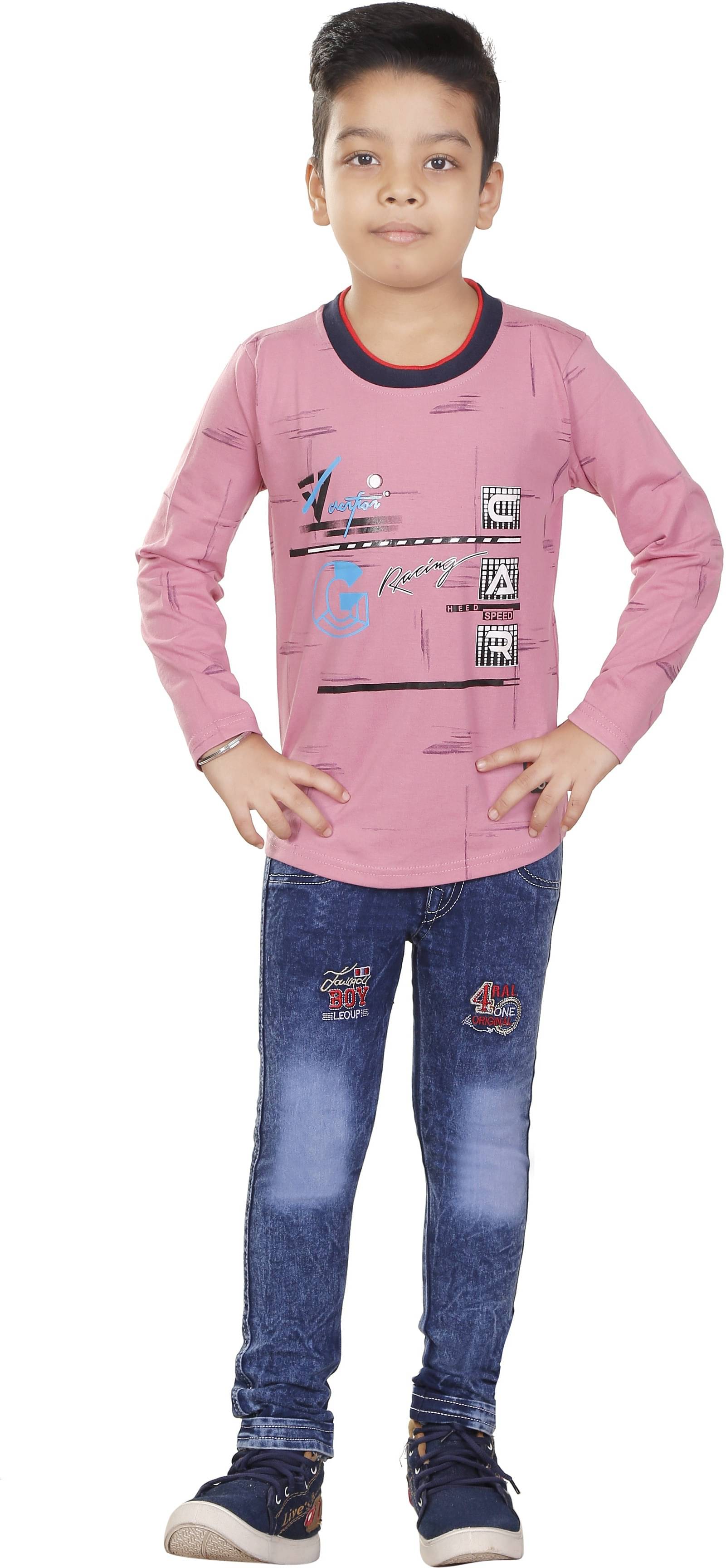 vanraj Pack of 1 Boys Cotton Blend T-Shirt & Pants Set ( Multicolor 2 ) vanraj Pack of 1 Boys Cotton Blend T-Shirt & Pants Set ( Multicolor 2 )