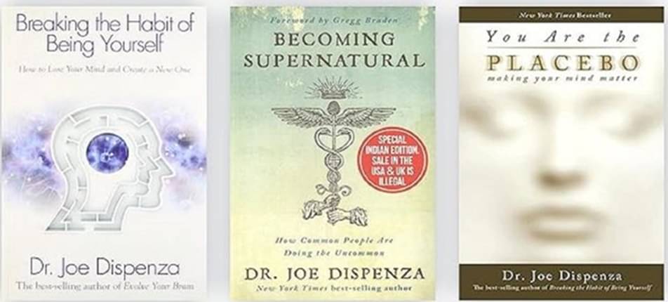    			3 Books Set by Dr Joe Dispenza [Breaking The Habit of Being Yourself; You Are the Placebo & Becoming Supernatural] [Paperback;