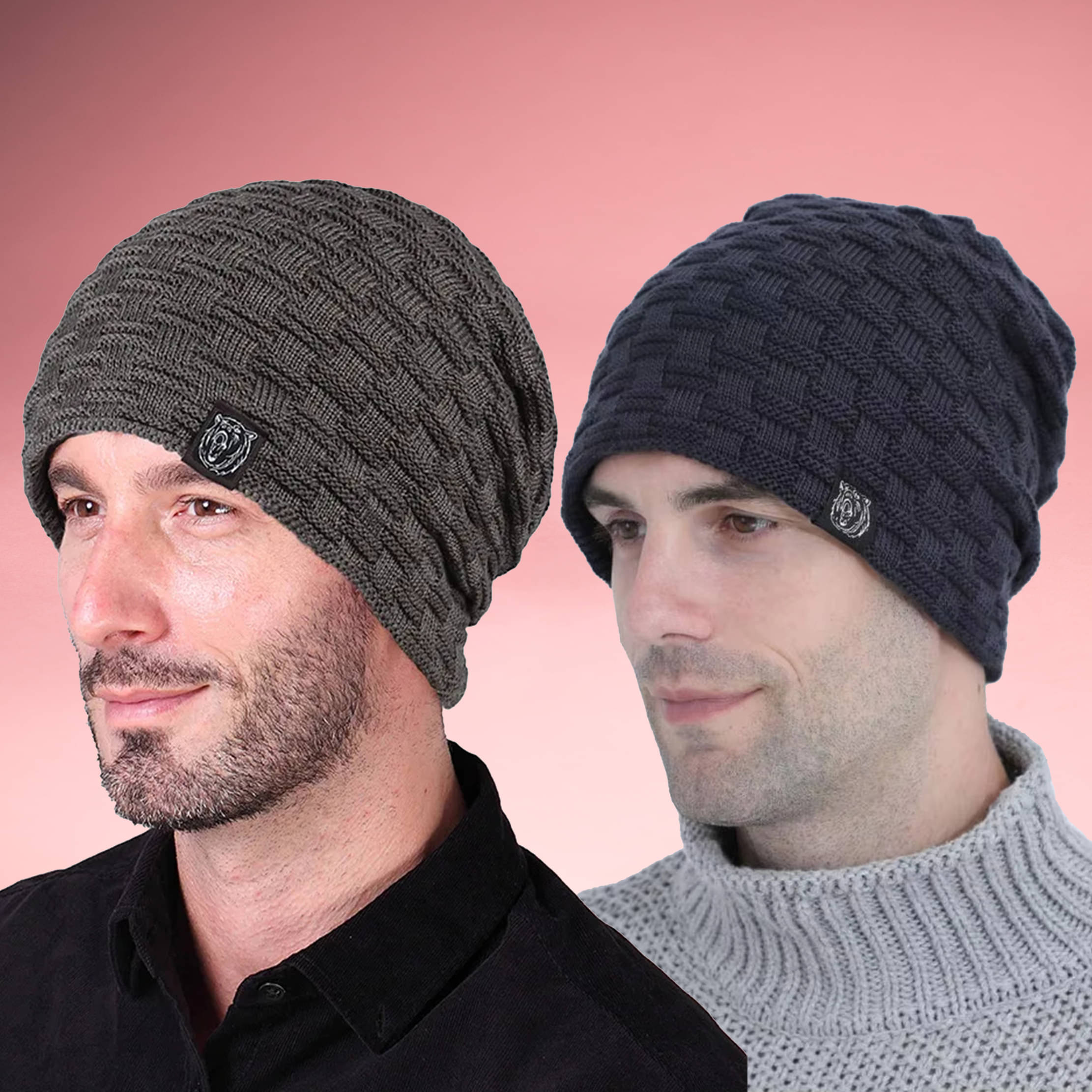 Alamos Pack of 2 Woollen Men's Cap ( Blue ) Alamos Pack of 2 Woollen Men's Cap ( Blue )
