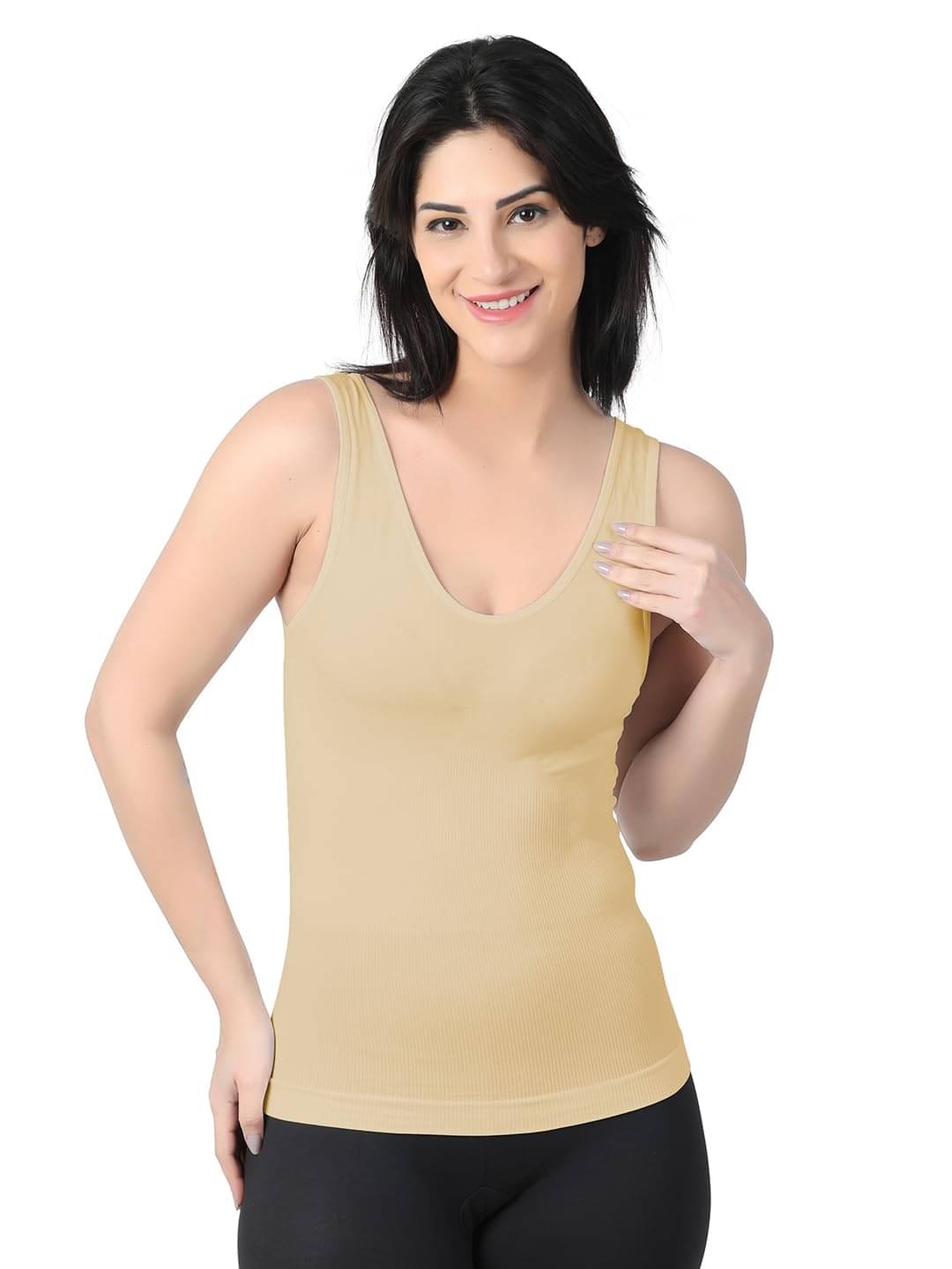 Arc de Shapes Pack of 1 Camisole Cotton Camisoles ( Beige ) Arc de Shapes Pack of 1 Camisole Cotton Camisoles ( Beige )
