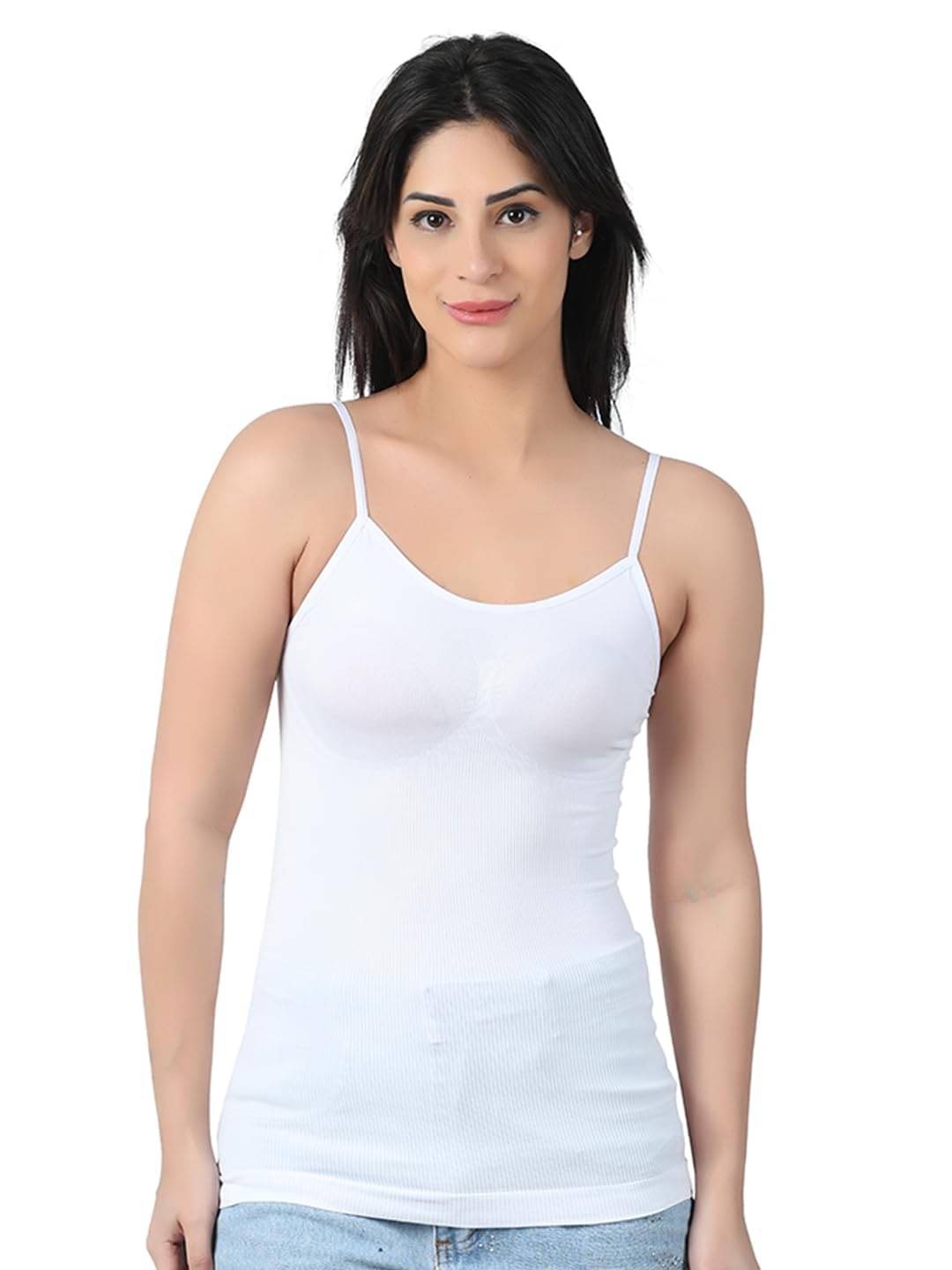 Arc de Shapes Pack of 1 Camisole Cotton Camisoles ( White ) Arc de Shapes Pack of 1 Camisole Cotton Camisoles ( White )