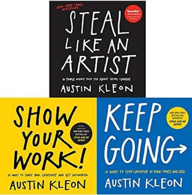     			Austin Kleon Books Set: Steal Like An Artist + Keep Going + Show Your Work! (English, Paperback)