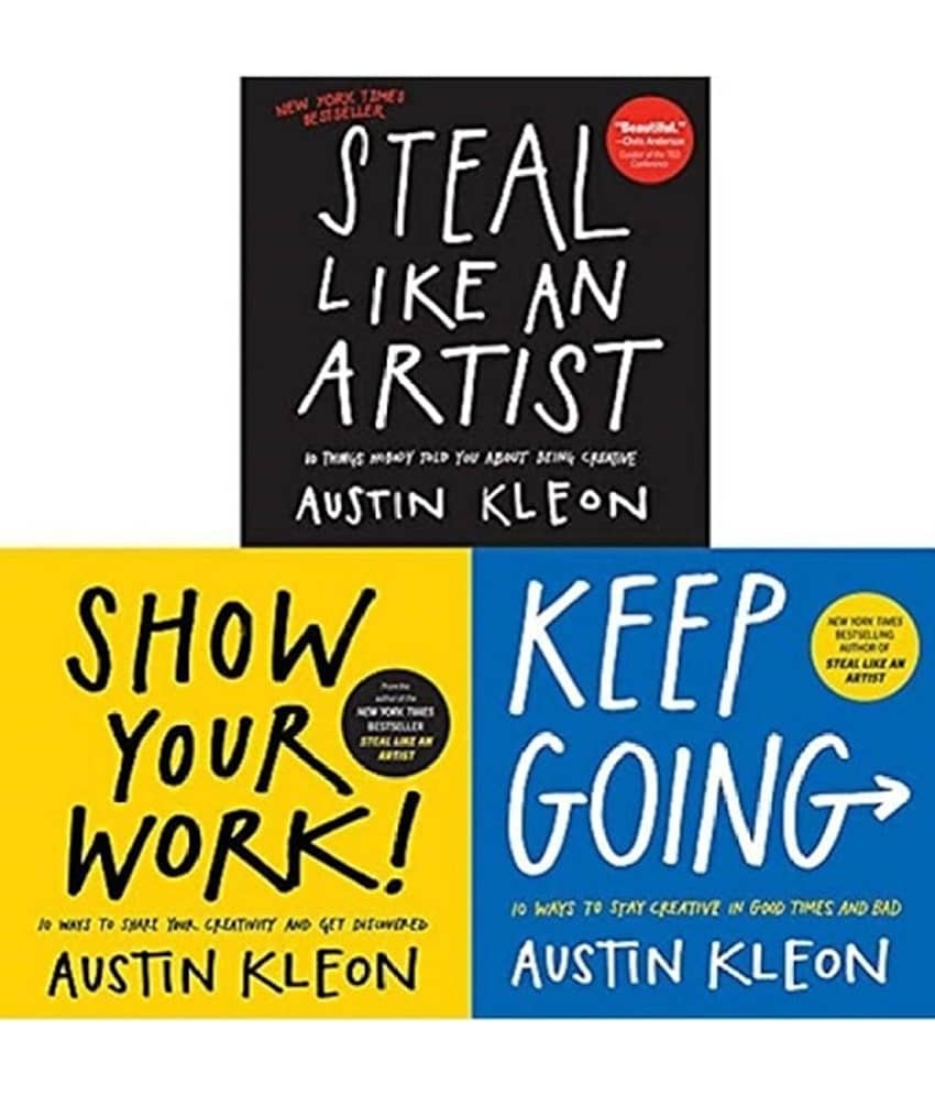 Austin Kleon Books Set: Steal Like An Artist + Keep Going + Show Your Work! (English, Paperback) - Stationery | Buy online on ZillyBuy