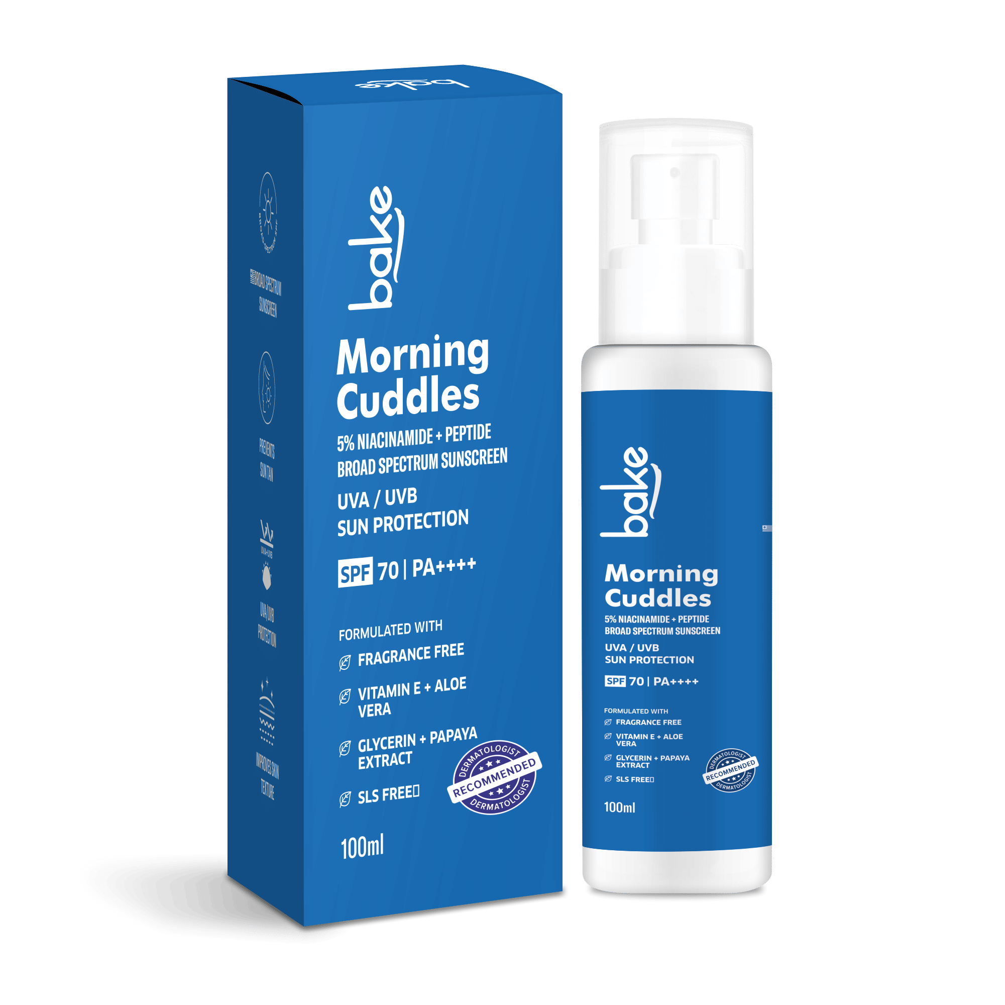 BAKE SPF 70 Sunscreen Cream For All Skin Type ( Pack of 1 )