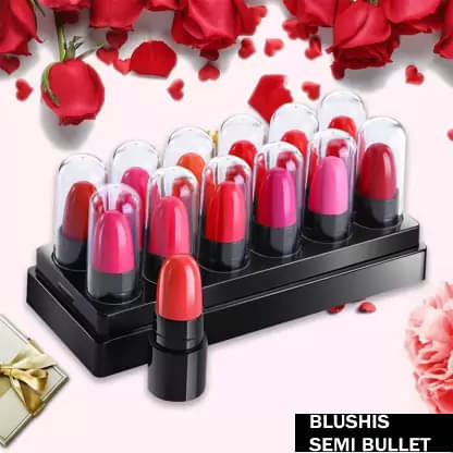 BLUSHIS Highly Pigmented Multi Color Mini Matte Lipstick Combo (Pack of 12) BLUSHIS Highly Pigmented Multi Color Mini Matte Lipstick Combo (Pack of 12)